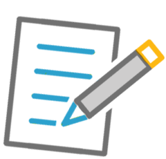 Abbildung Icon "Blatt und Papier" für den Download