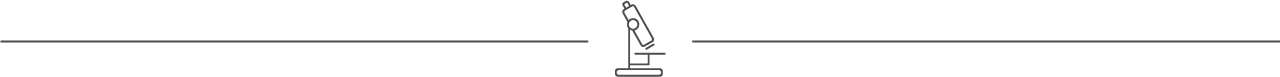 Divider line with microscope icon